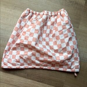 Kitsch Pink and White Checkerboard Flexi Shower Cap